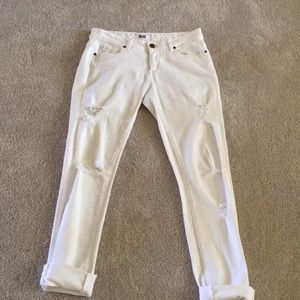 Paige white denim jeans